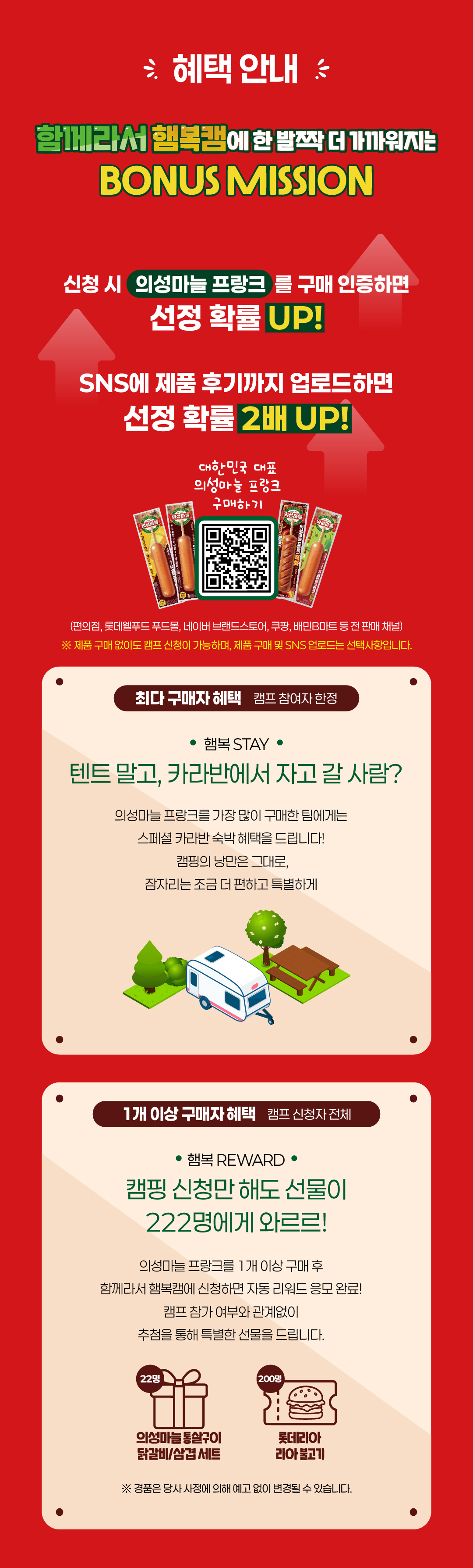 함께라서 햄복캠 보너스 미션